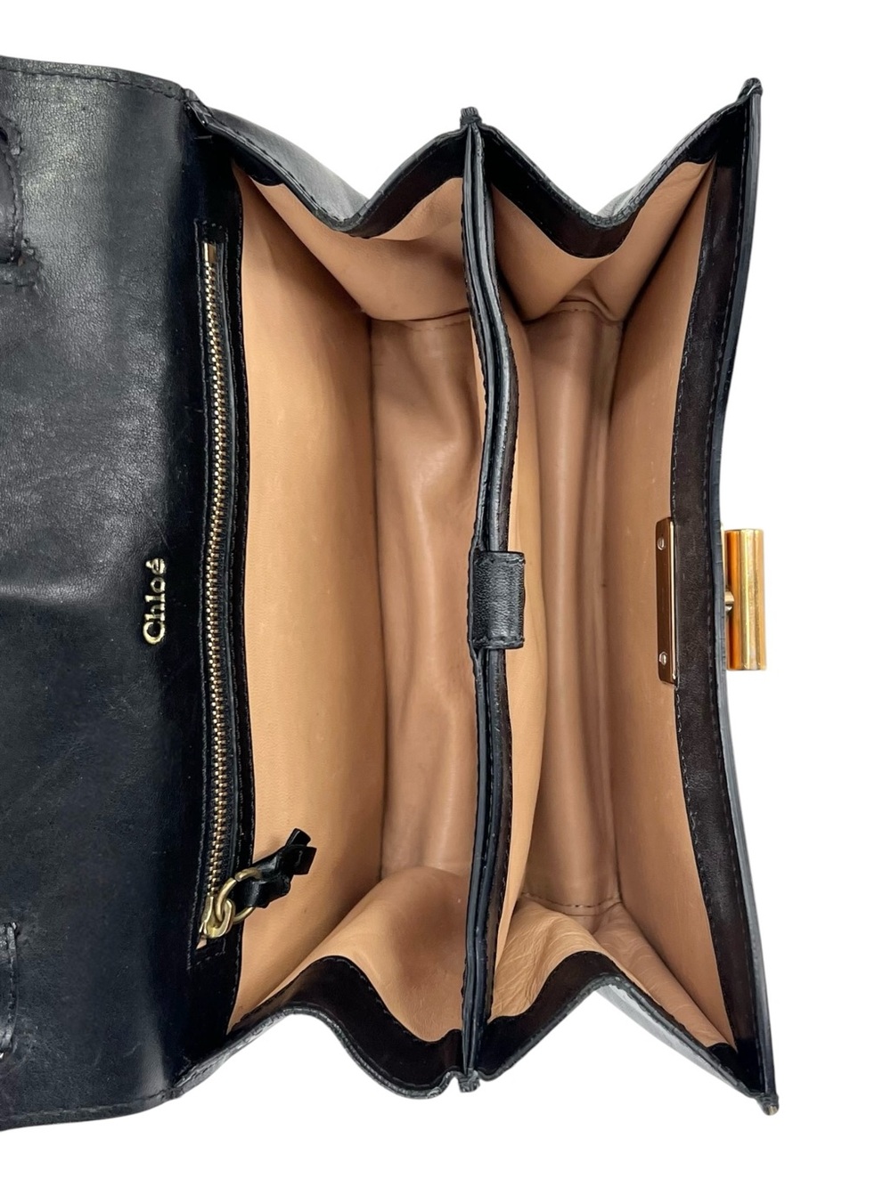 Authenticated Chloe Black Leather Box Crossbody Bag with Authenticity Card - Picture 13 of 16